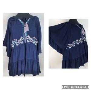 Knox Rose Boho Embroidered Top
